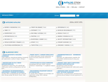 Tablet Screenshot of katalogstron.com.pl